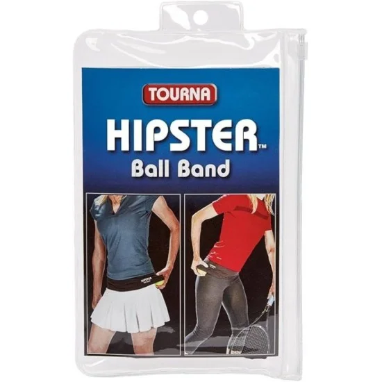 Tourna Hipster Ball Strap For Holding Tennis Balls And Pickleballs - Black